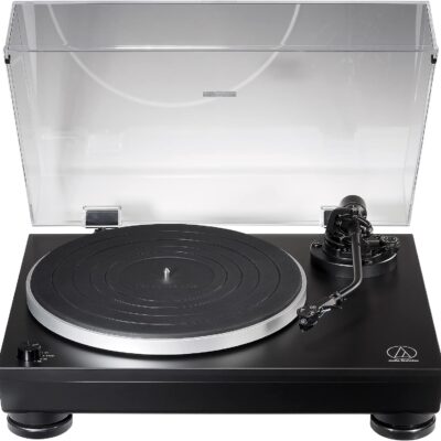 Audio-Technica LP5x Giradischi a Trazione Diretta Completamente Manuale Nero