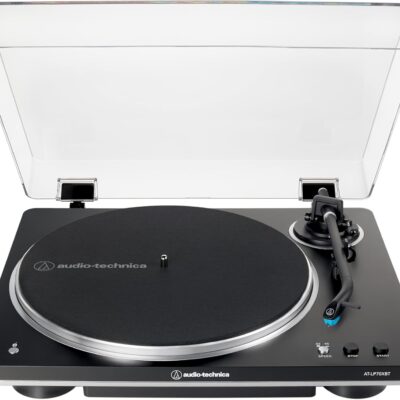 AUDIO TECHNICA AT-LP70XBT Fully Automatic Wireless Belt-Drive Turntable (Black/Silver)