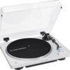AUDIO TECHNICA AT-LP70XBT Fully Automatic Wireless Belt-Drive Turntable (White/Silver) - immagine 4