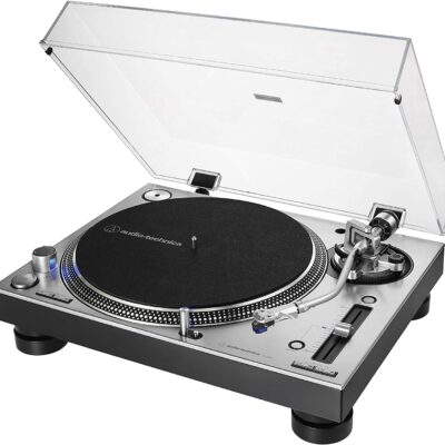 Audio Technica Giradischi (at-Lp140xpsv) (Silver) Professionale Trazione Diretta
